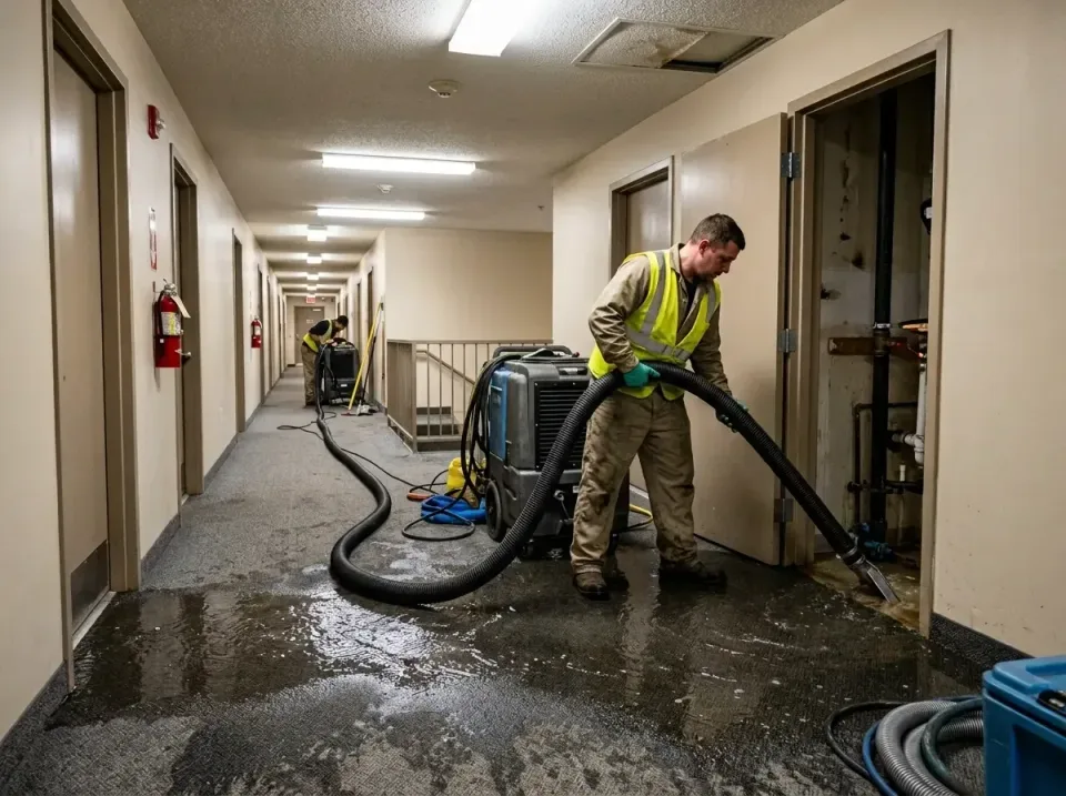 multi-unit-apartment-hallway-f-005 — frequently asked questions, Emergency Burst Pipe Water Extraction & Removal in Freemans…